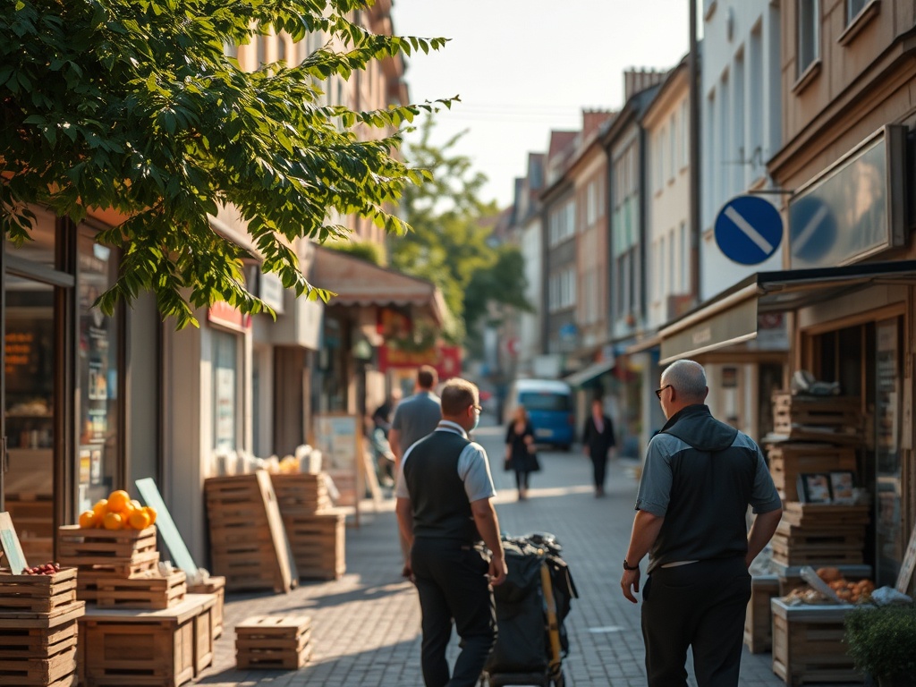 Uczestnicy na Targach Pracy w Radomsku, szukający ofert i rozmawiający z wystawcami